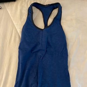 Lululemon blue and black tank top